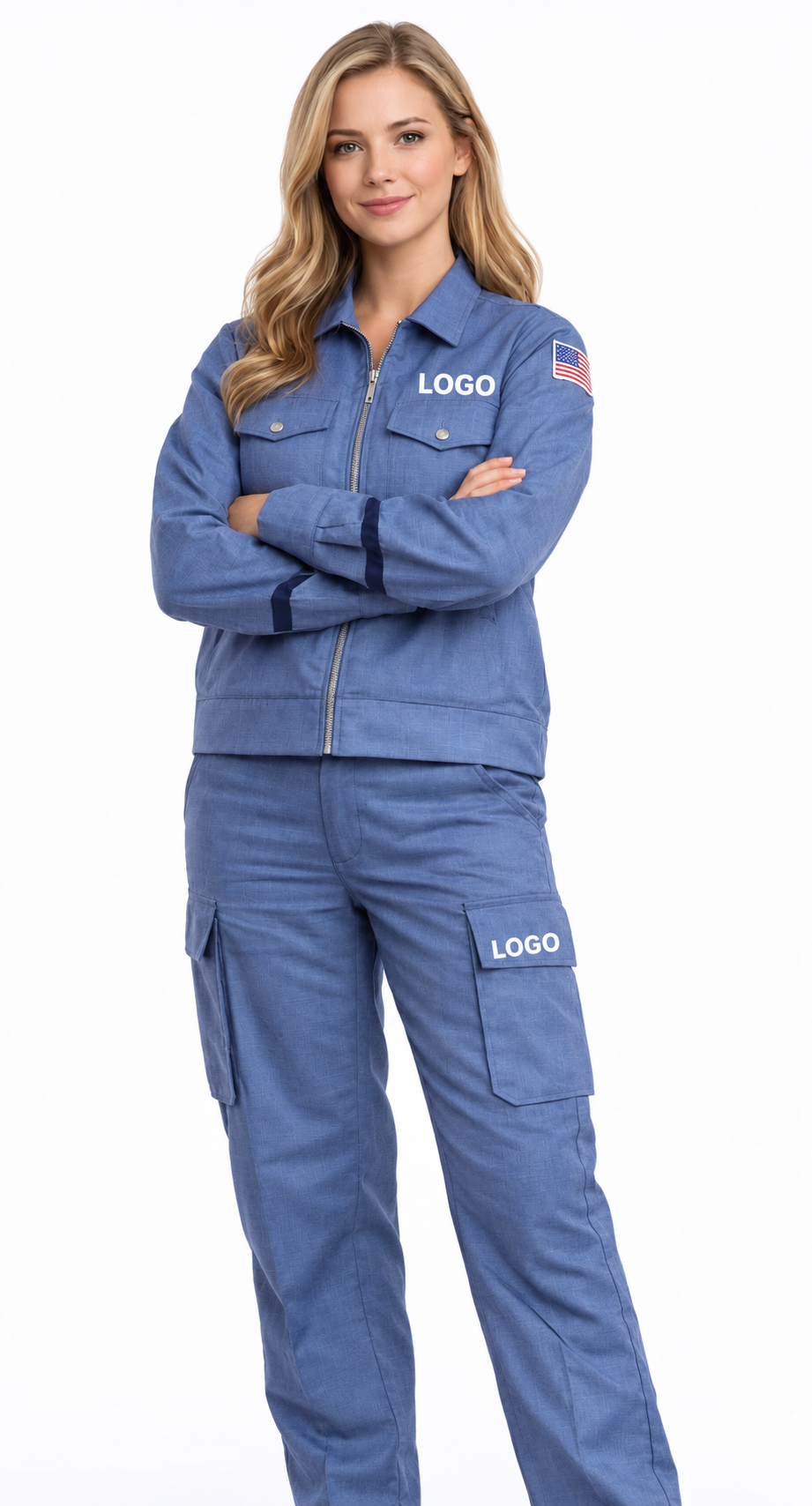 Eisenhower Jacket (Heather Navy) — Item #110